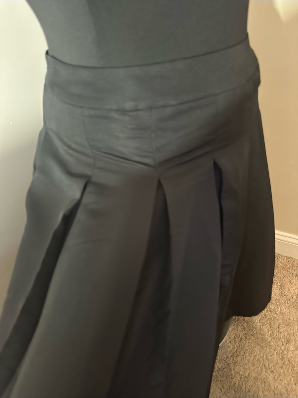 NWT Belle isle black pleated midi Skirt 14 - Picture 6 of 7